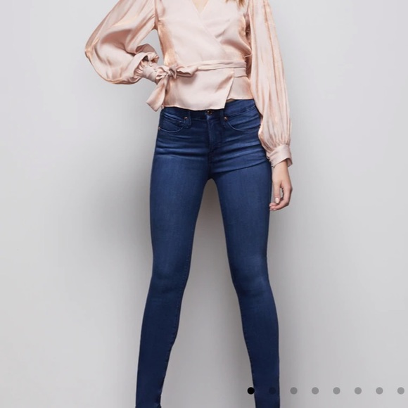 NWT Good American Good Legs High Rise Skinny Jeans Blue370 26 2 - Picture 3 of 4